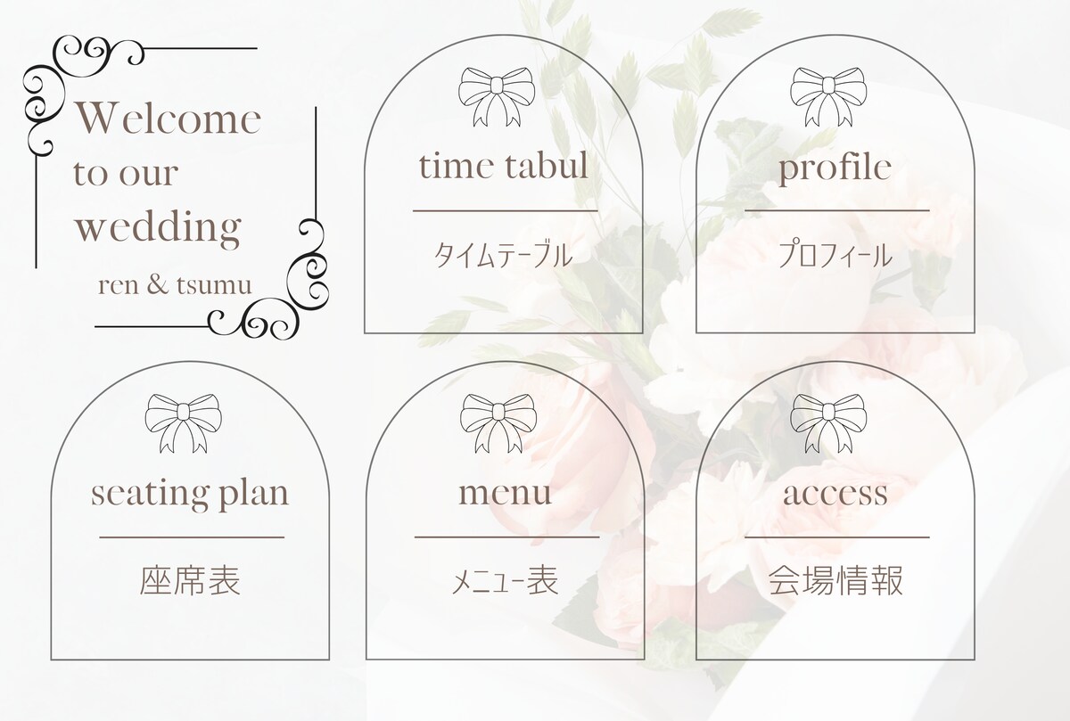 lineリッチメニュー　ウエディング