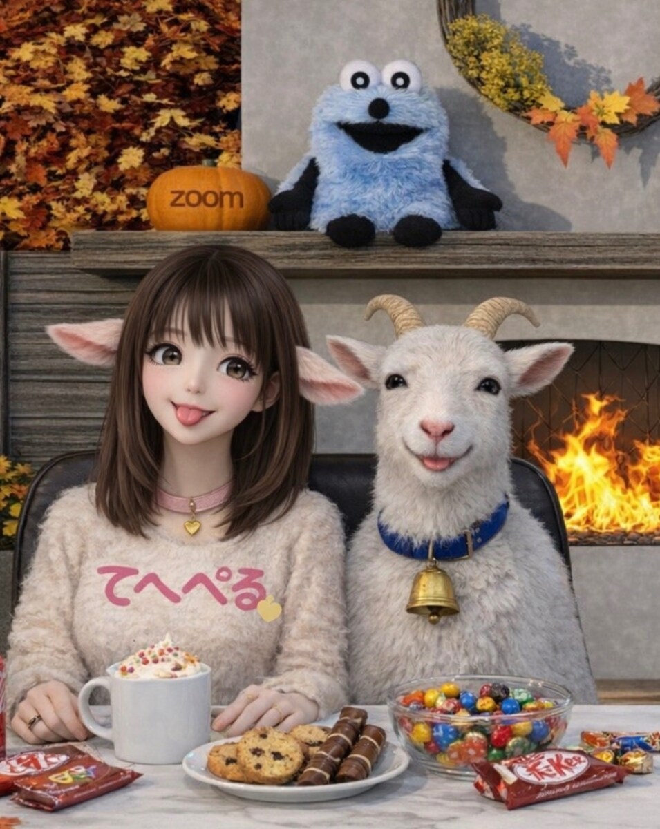 ヤギPとテヘペロ