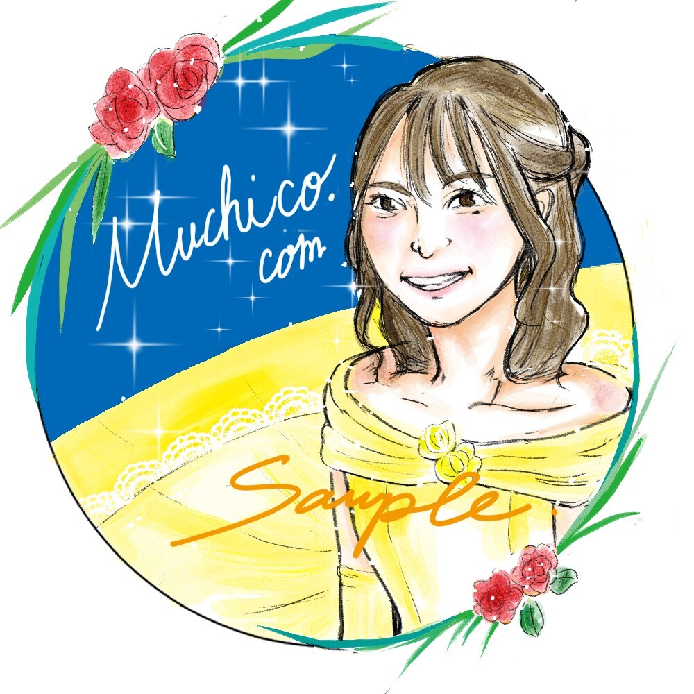 ディズニープリンセス風似顔絵