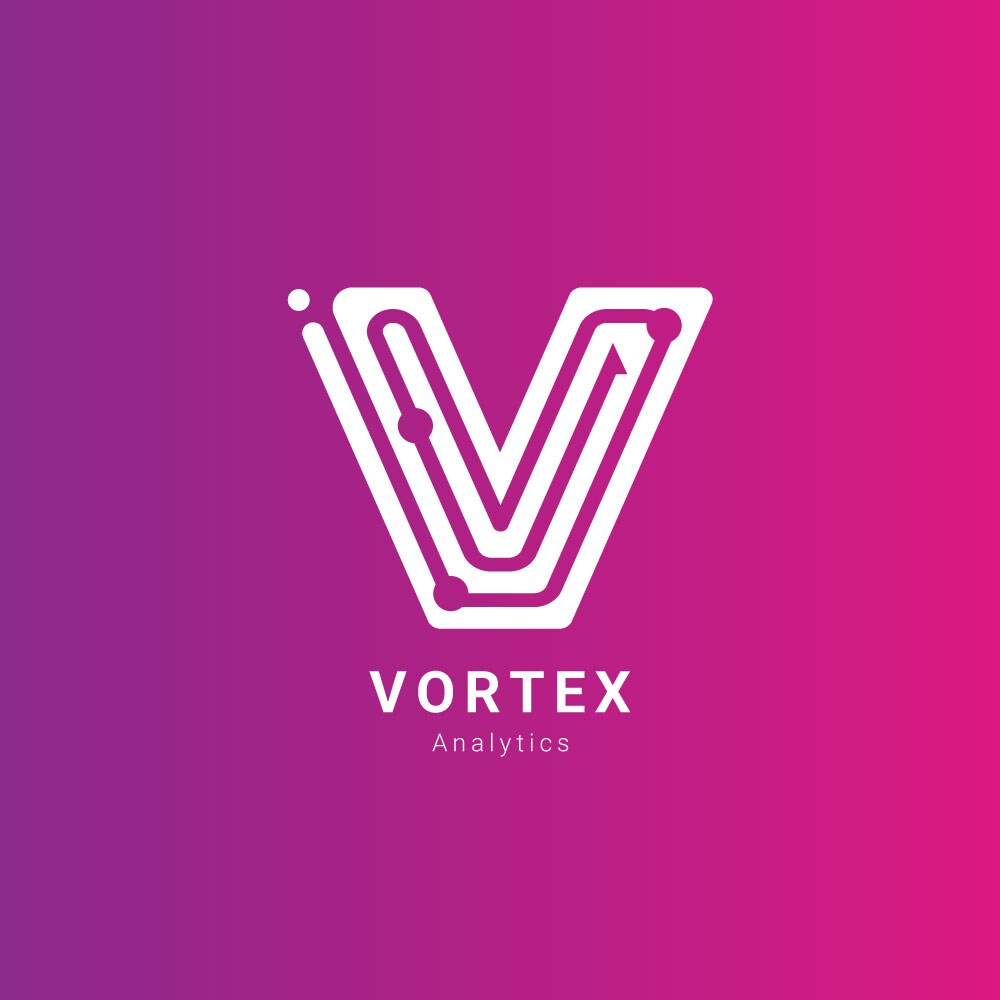 『Vortex Analytics』のロゴデザイン