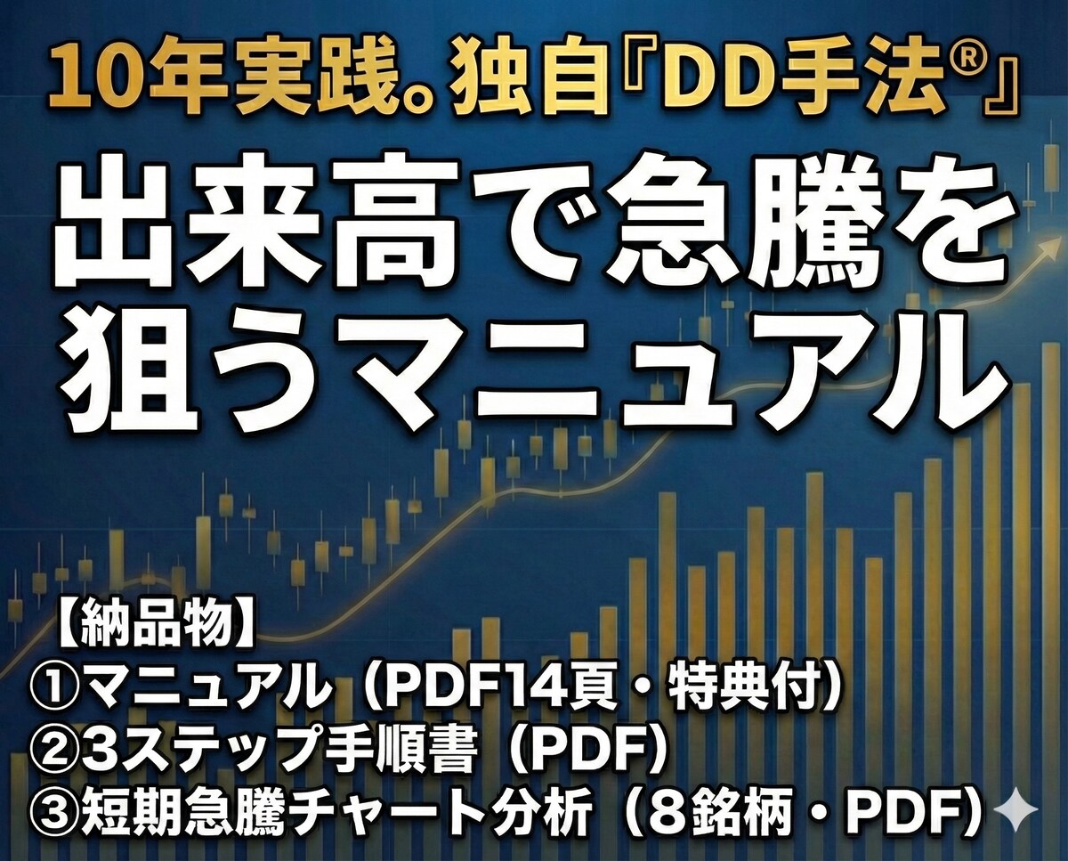 DD手法マニュアルを納品します