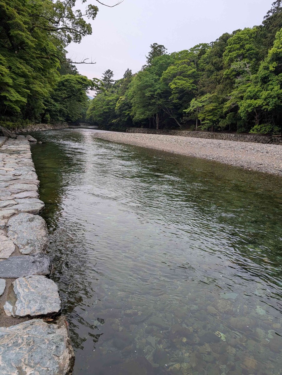 伊勢神宮の五十鈴川です☆