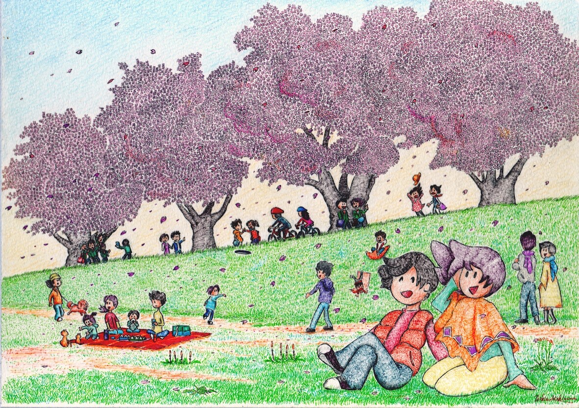 堤道桜歌