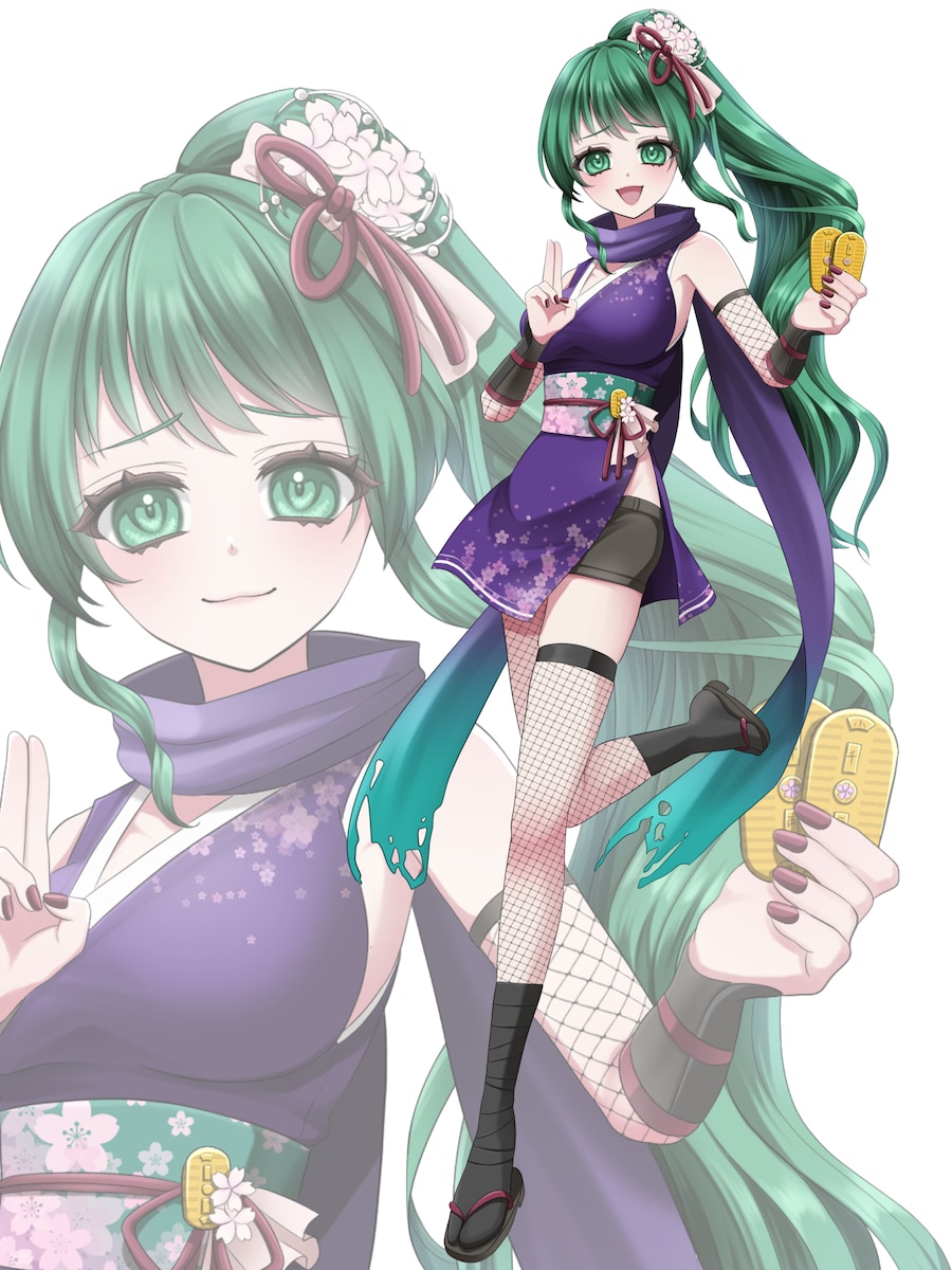 IRIAMライバー金我無忍さんの立ち絵