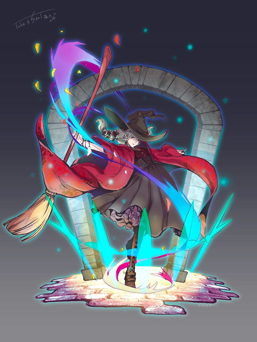 ソシャゲ風イラスト