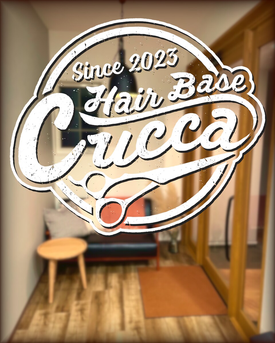Hair Base Cucca様のカード・グッズ用のロゴ。