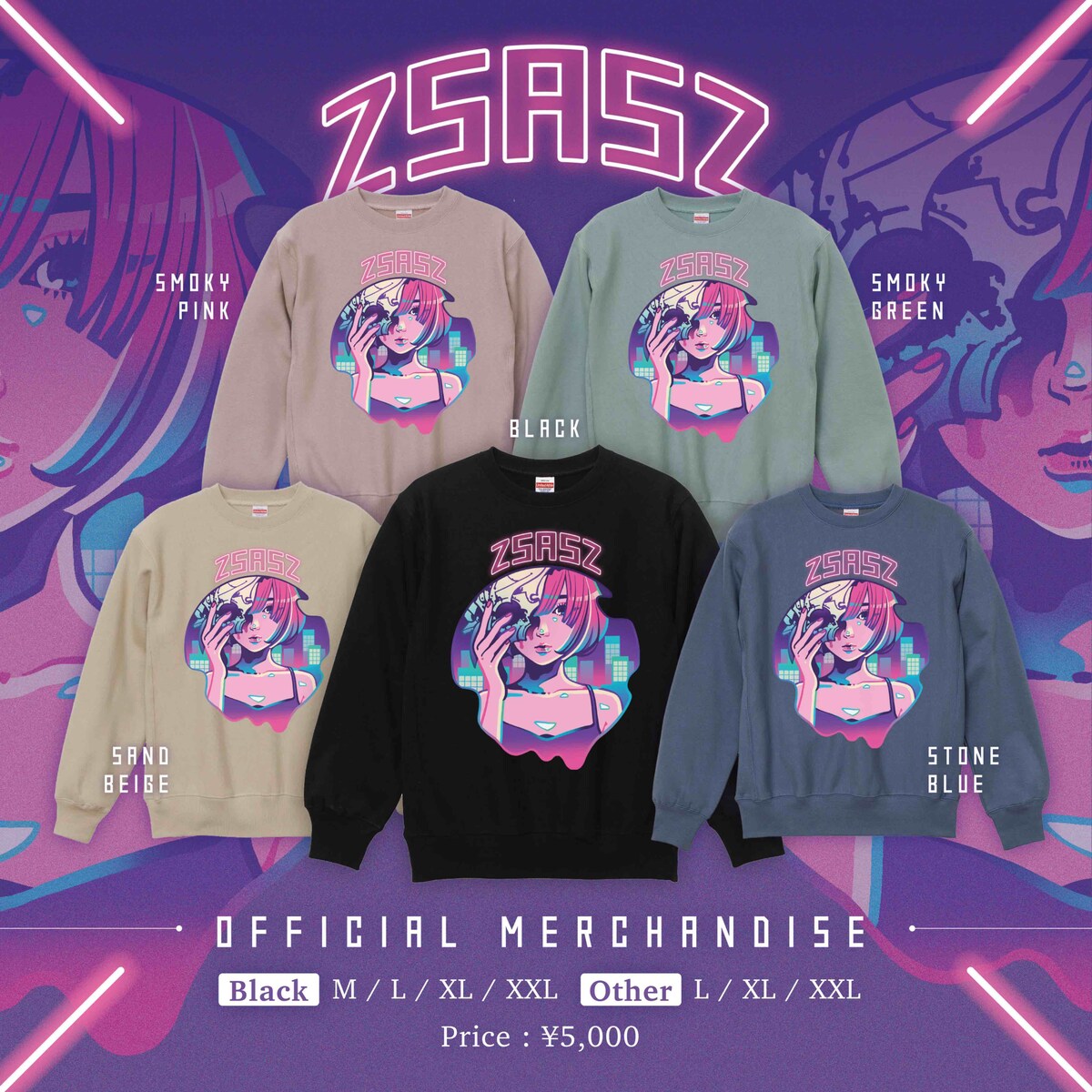 アイドルZsasZのグッズデザイン