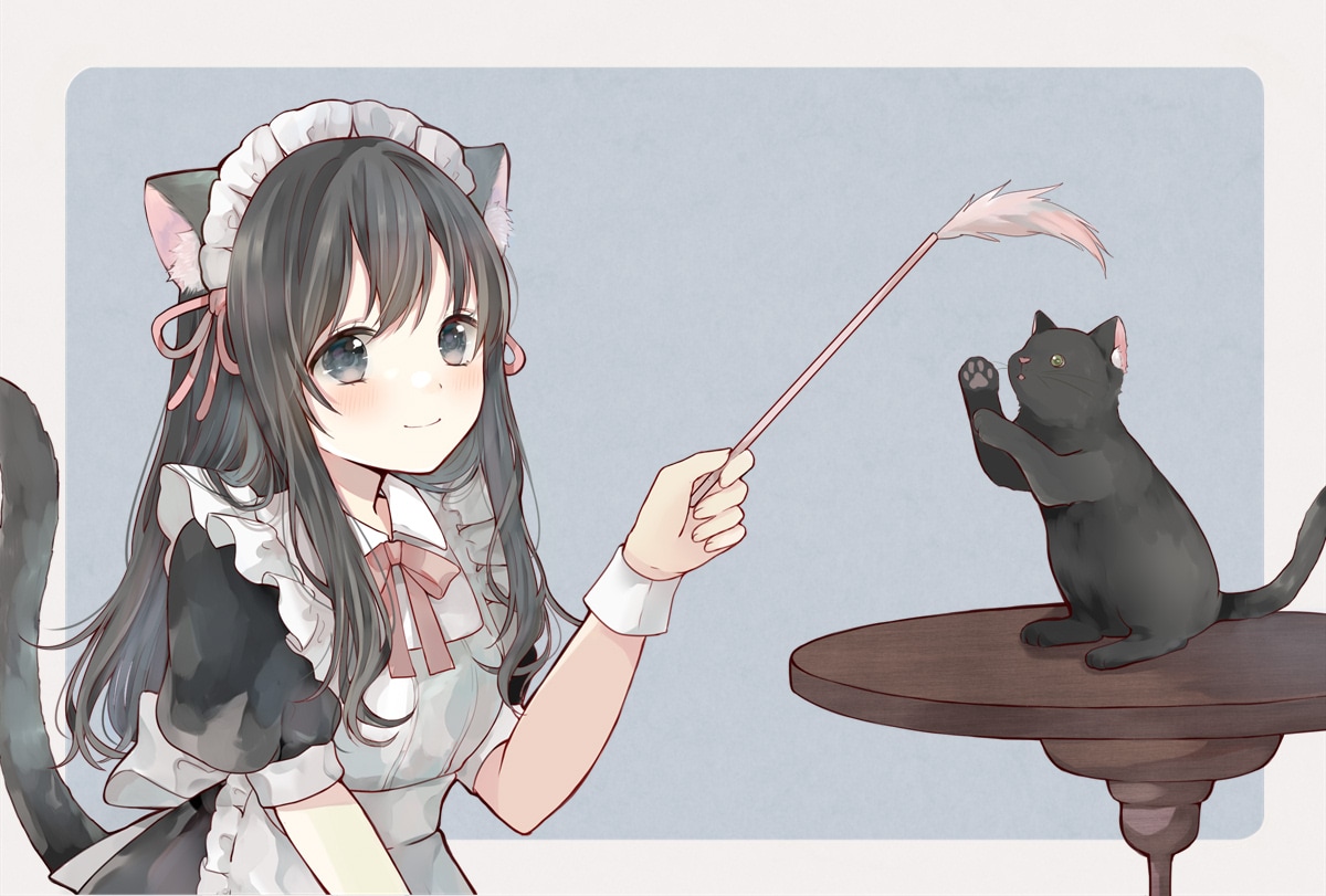 黒猫メイド
