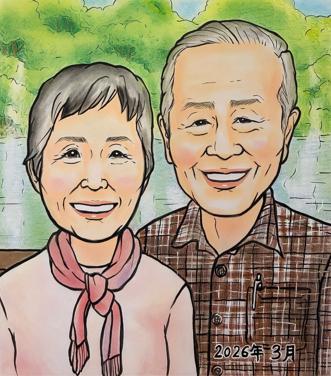 ご夫婦似顔絵