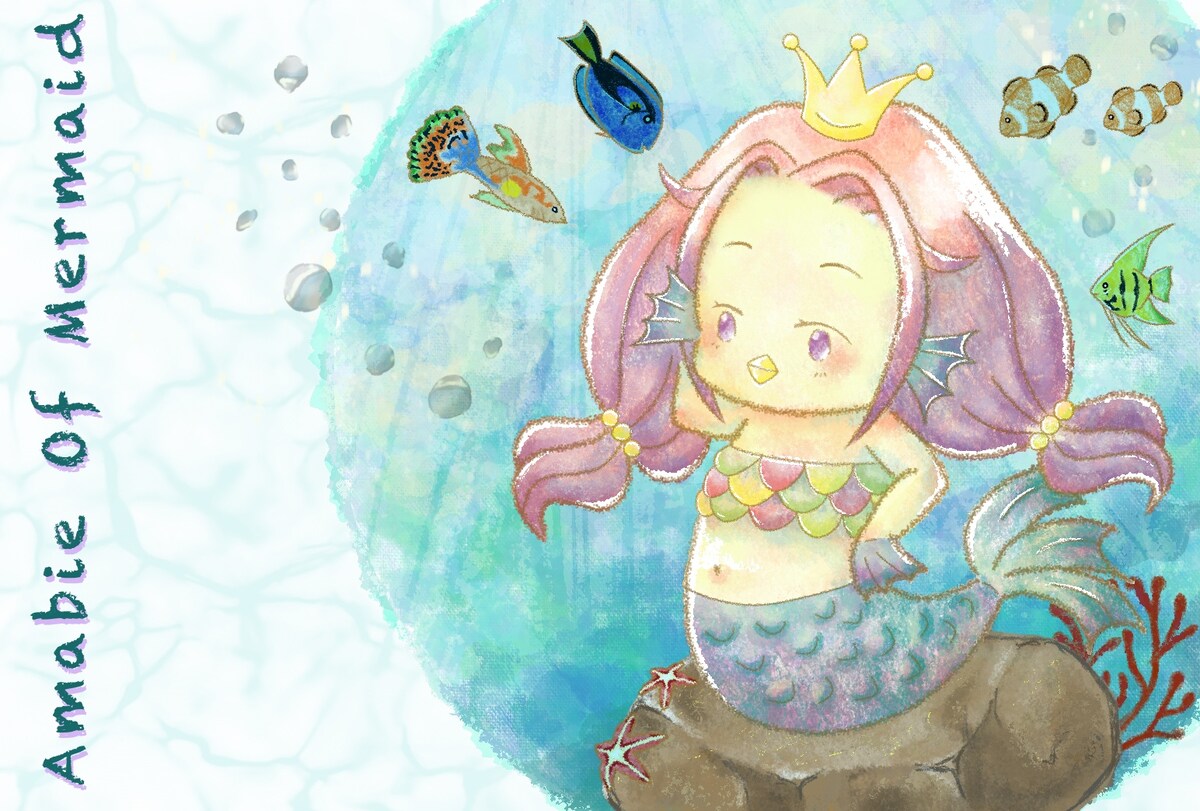 Amabie of mermaid（アマビエ人魚）