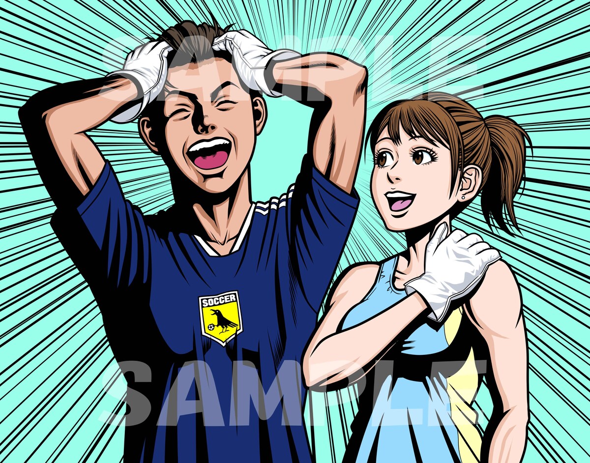 アメコミ風イラスト