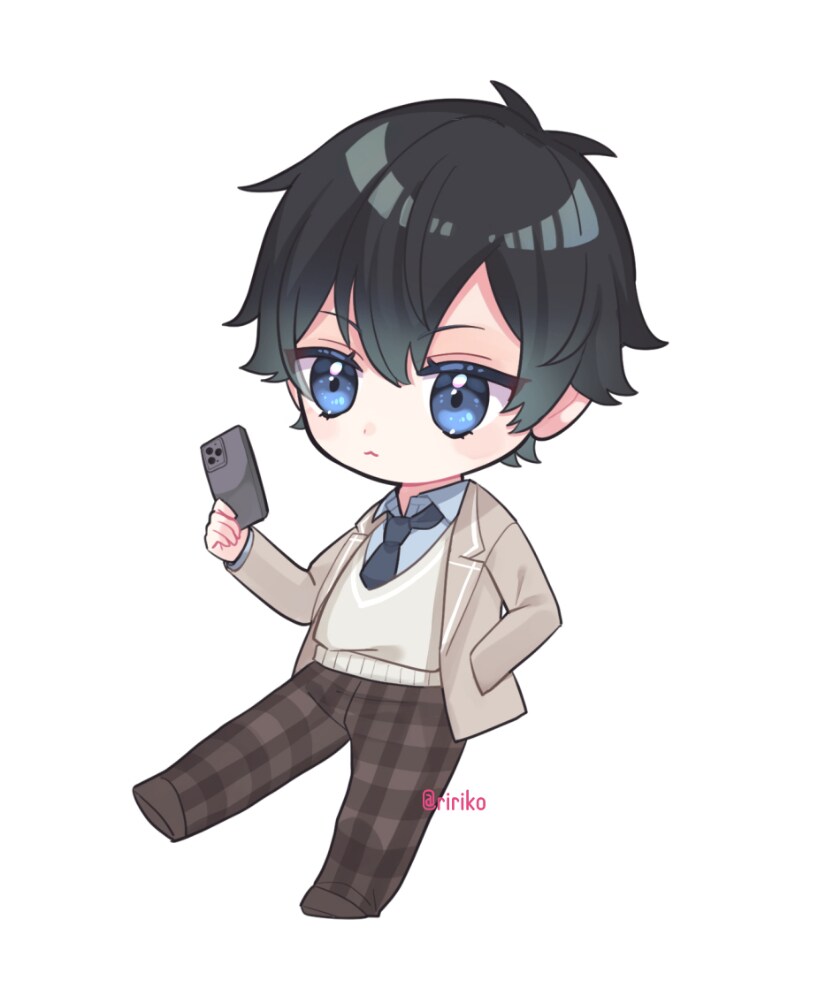 SDキャラクター　男子学生