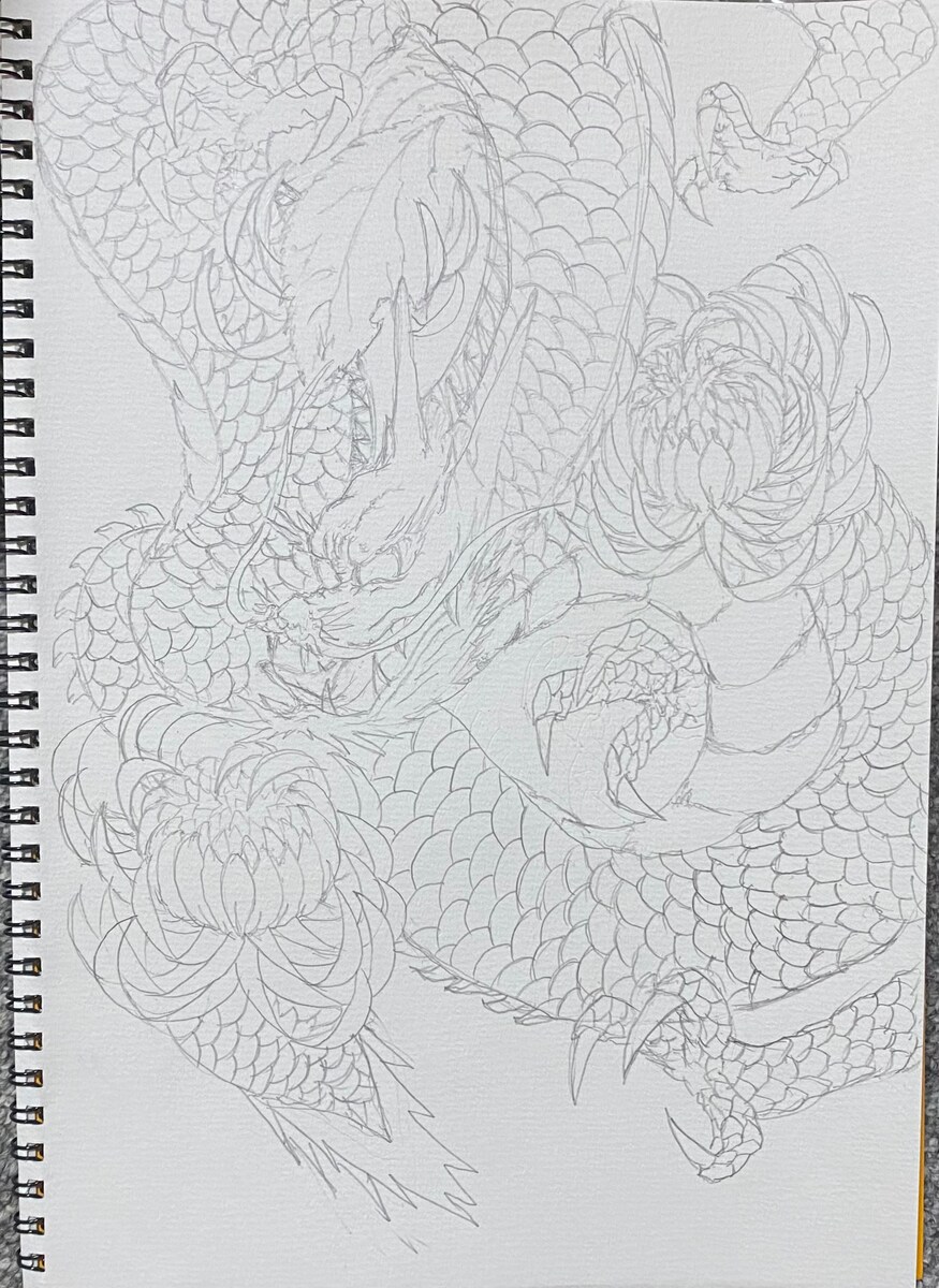 スケッチブック鉛筆画作成