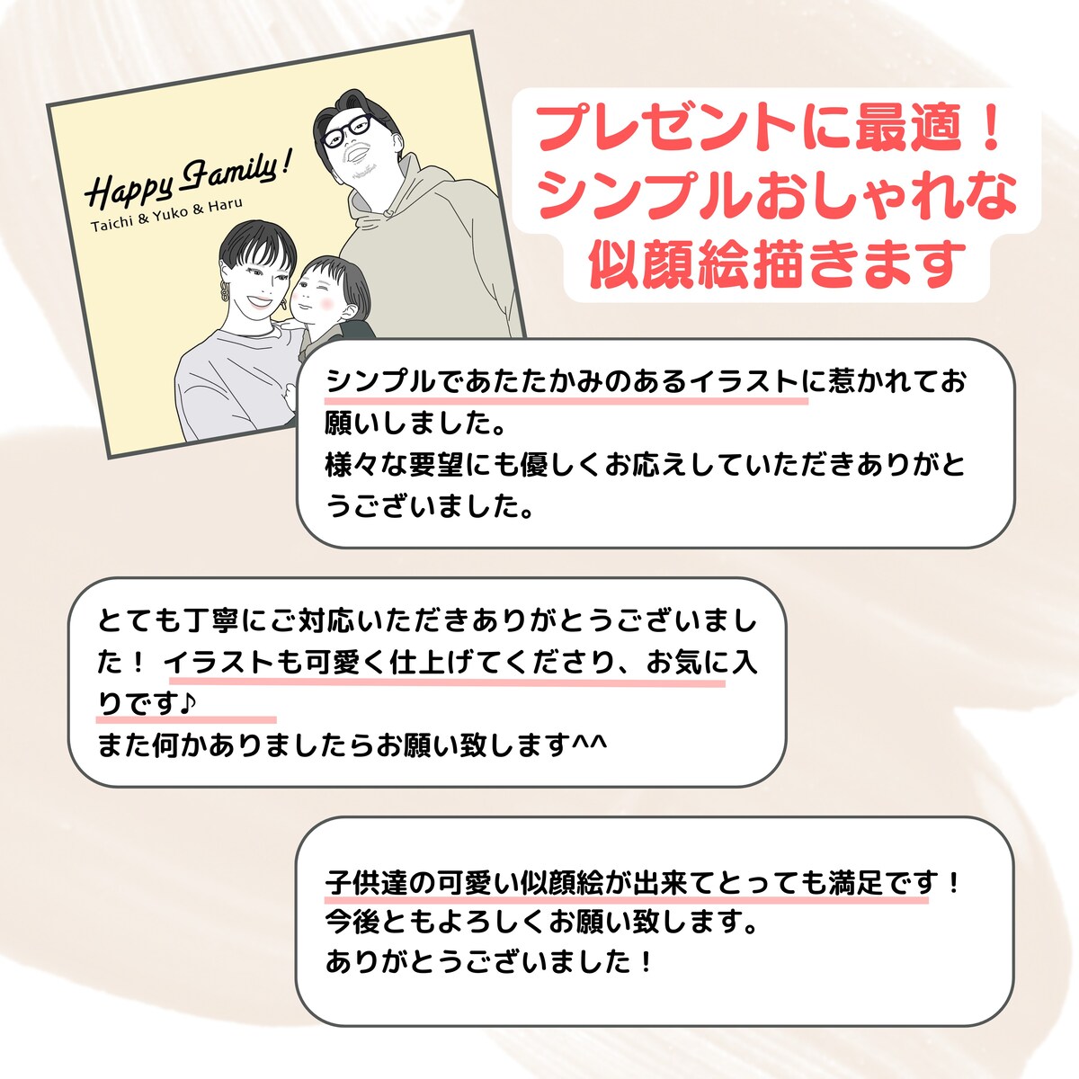 似顔絵の評価紹介
