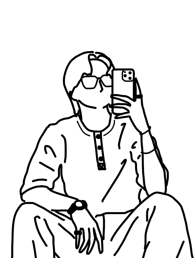 写真から線画イラスト作成
