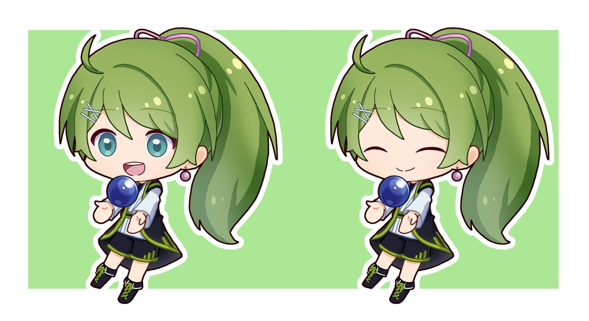 【仕事絵】Vtuberちびキャライラスト