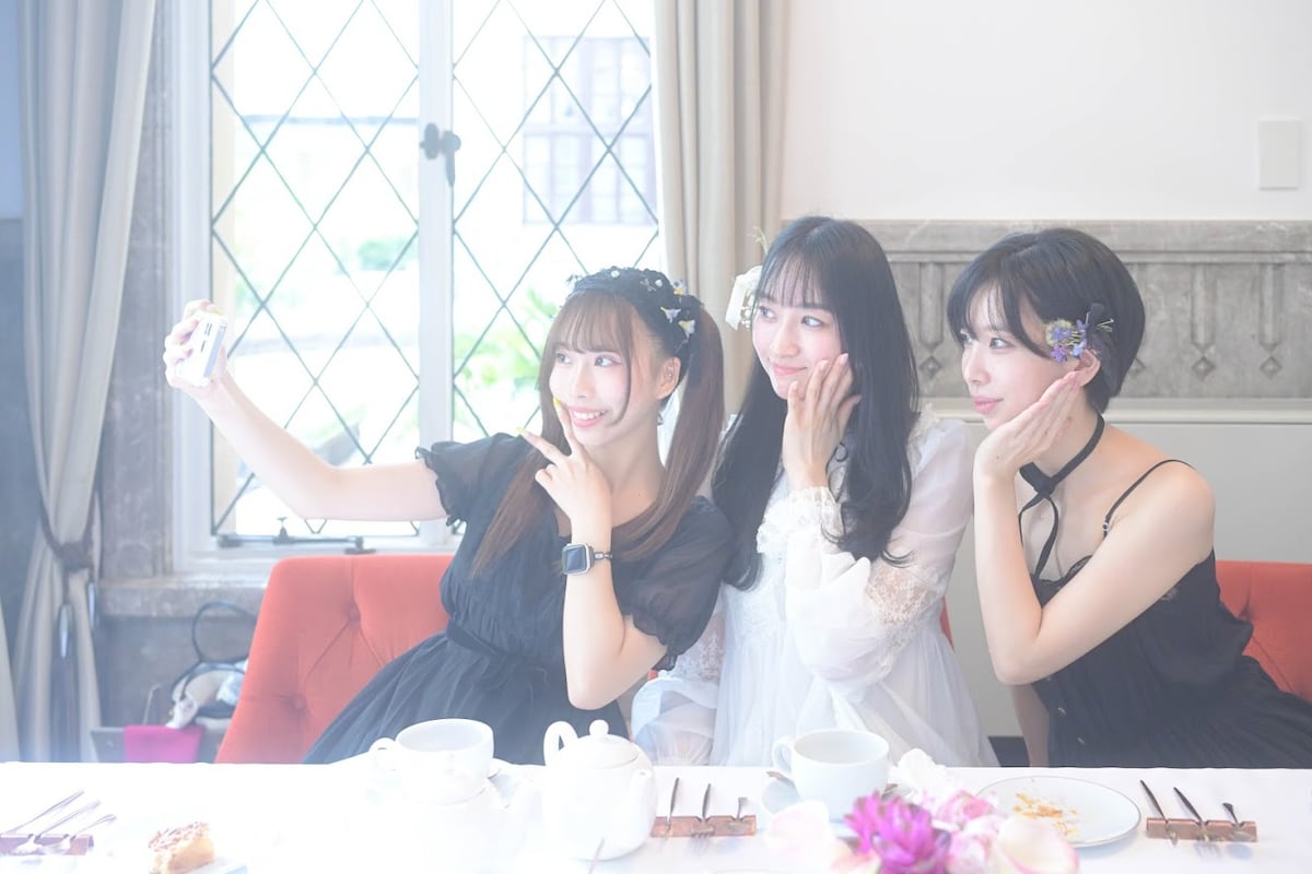 女子会の撮影