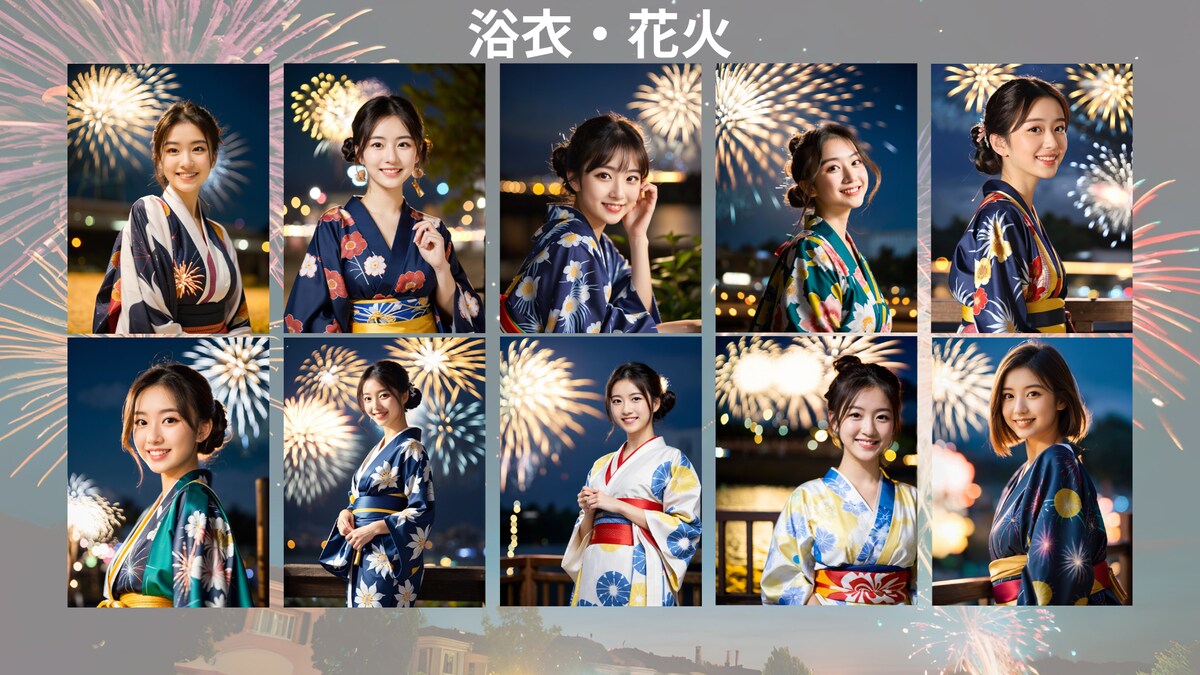 浴衣・花火