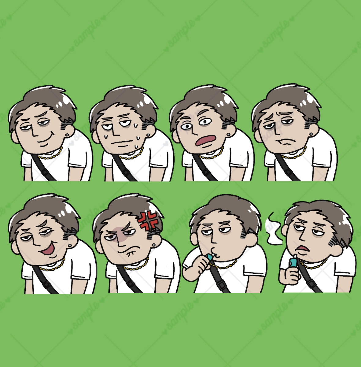 YouTube用キャラクター　表情差分