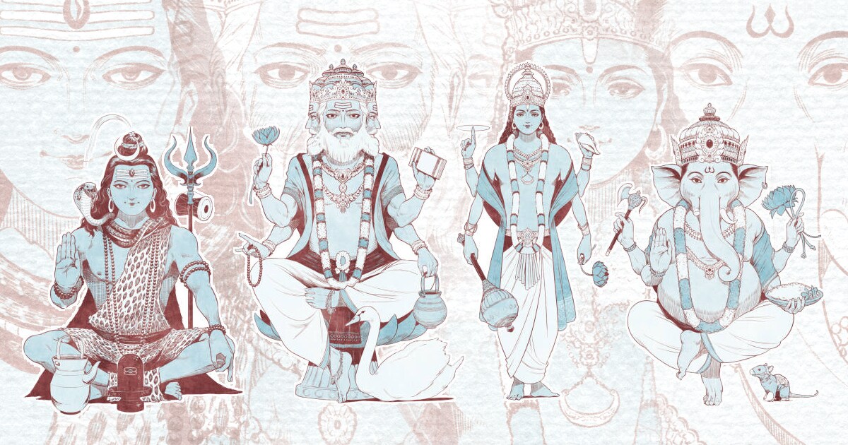 インド神話ムック本の図版