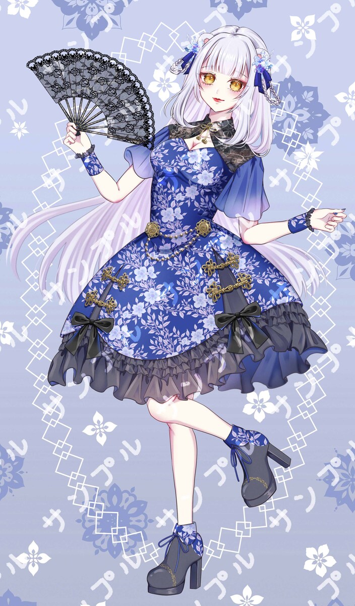 中華×ロリータ風イラスト