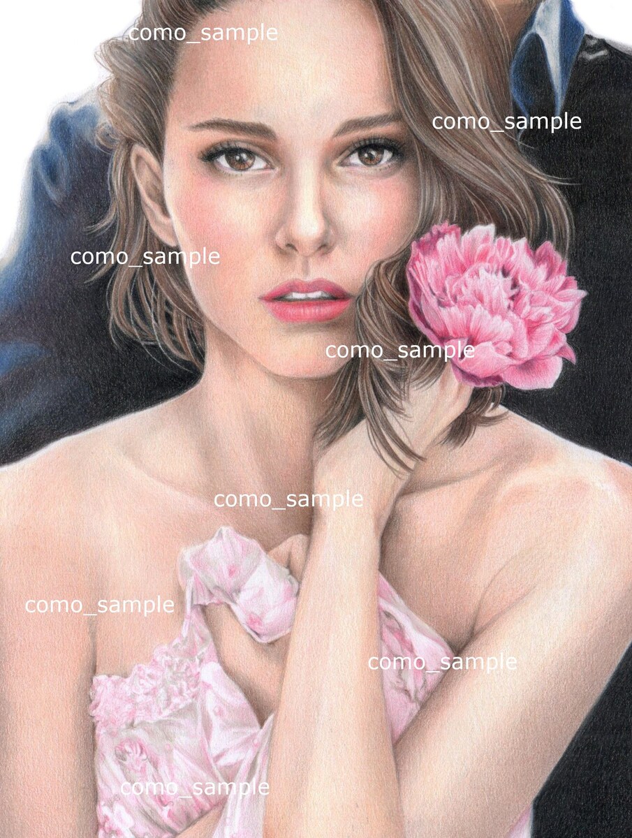 直筆色鉛筆画(A4サイズ)
