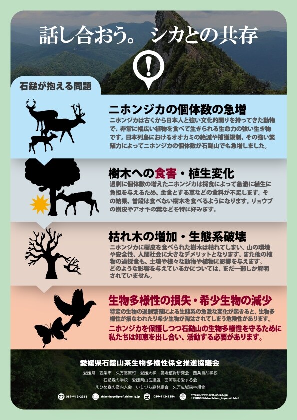愛媛県石鎚山の環境ポスター