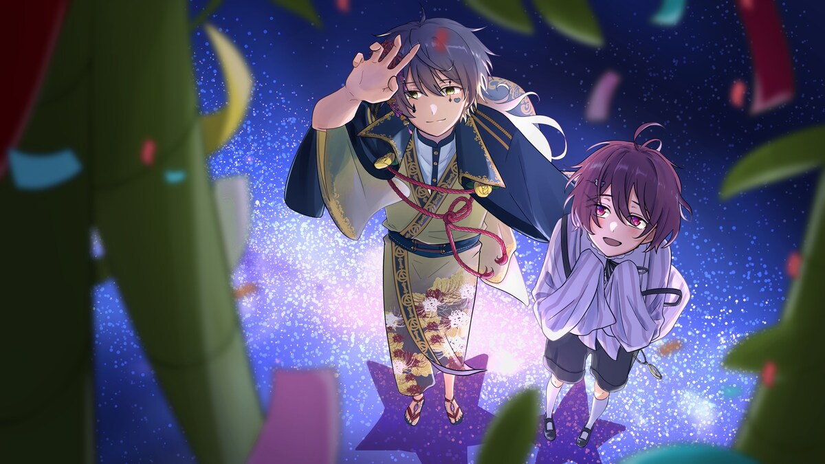 Vtuber 綾辻ユン様　七夕イラスト