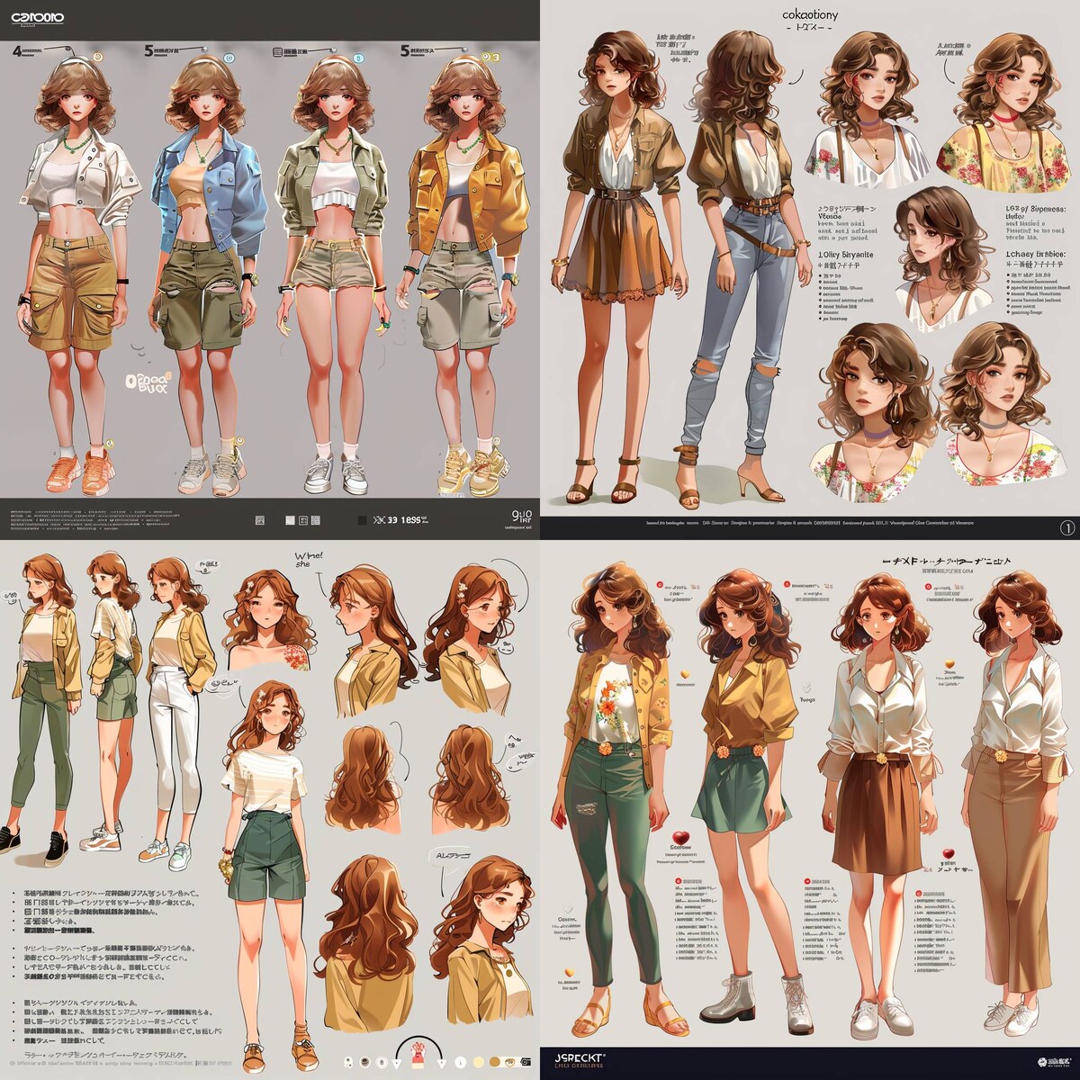 キャラクターシート（女性）