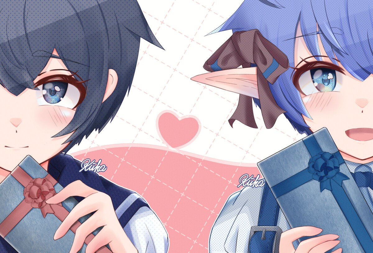 バレンタイン企画用イラスト作成