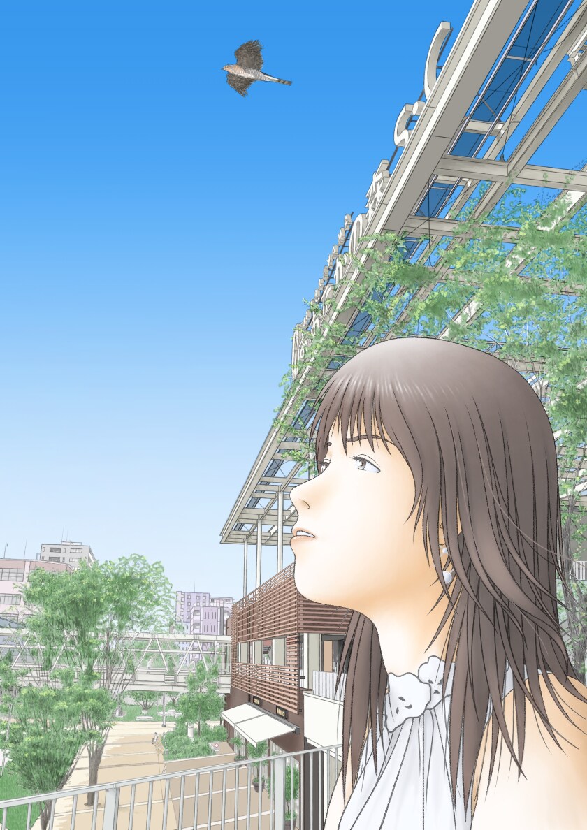おおたかの森SCグラフィックアワード2021応募作品「秋空」
