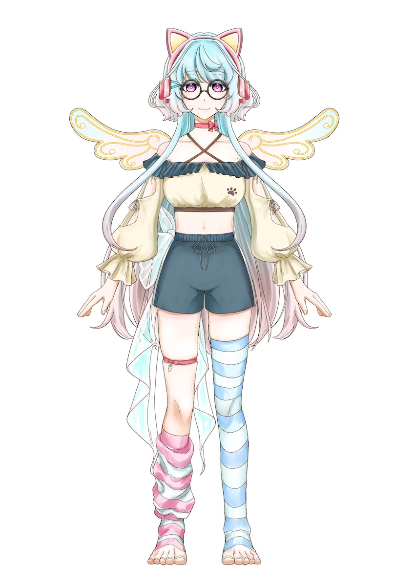 Vtuverキャラデザから立ち絵