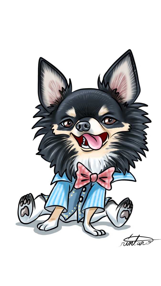 愛犬似顔絵