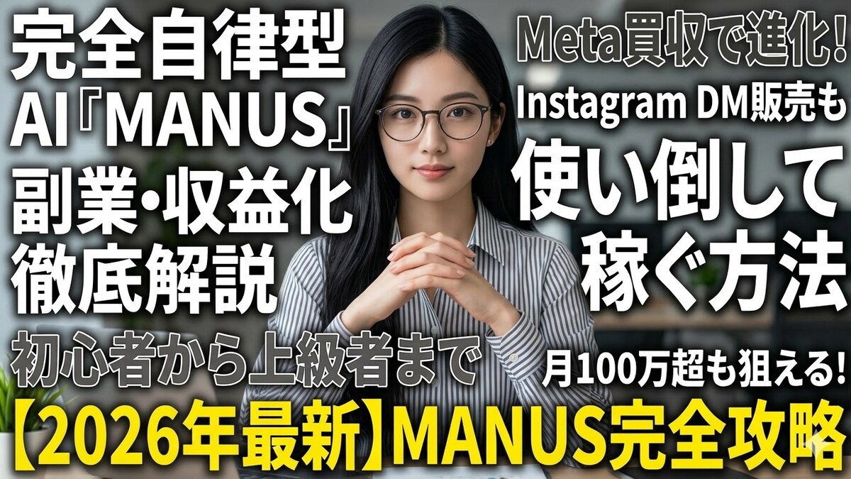 AIツール「MANUS」完全攻略記事（note記事）