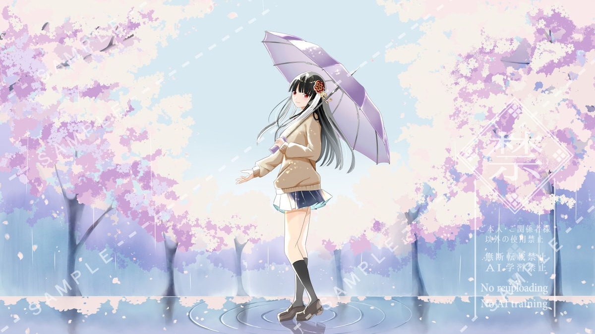 歌ってみたのサムネイラスト作成