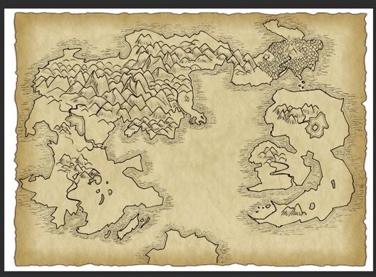 ファンタジーな世界地図