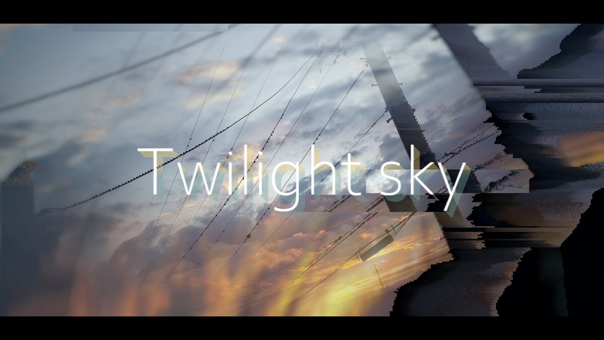 Twilight sky.