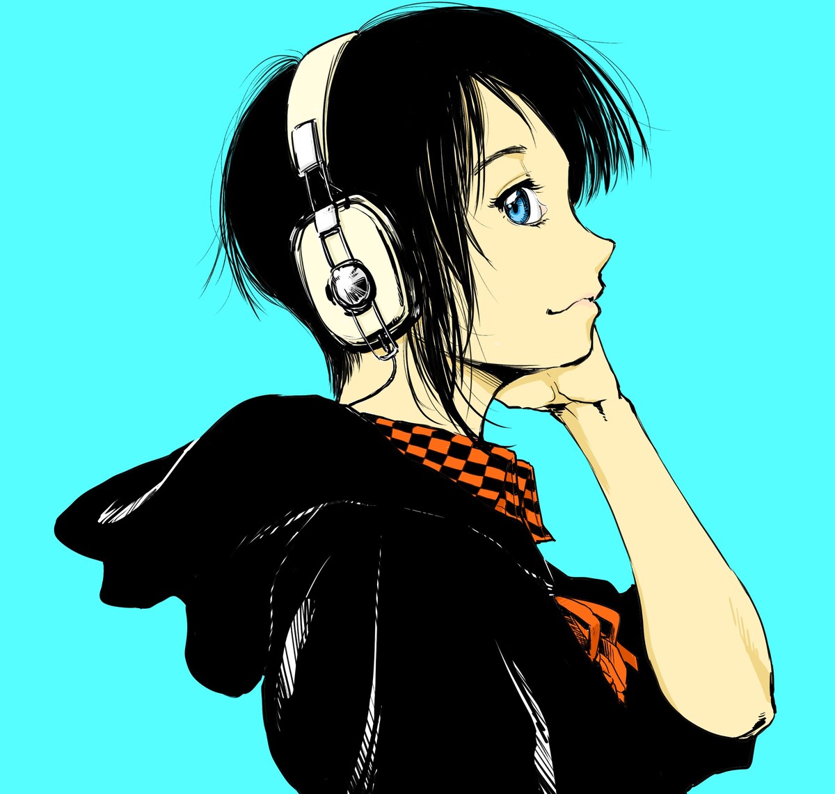 ヘッドホン女子