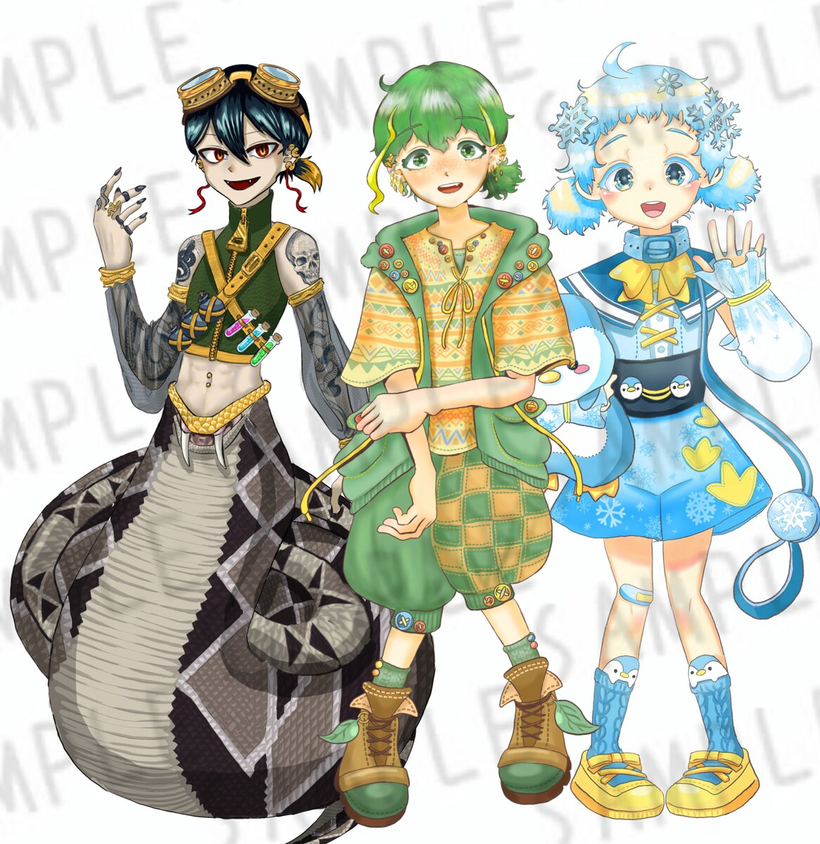 IRIAMライバー様の立ち絵