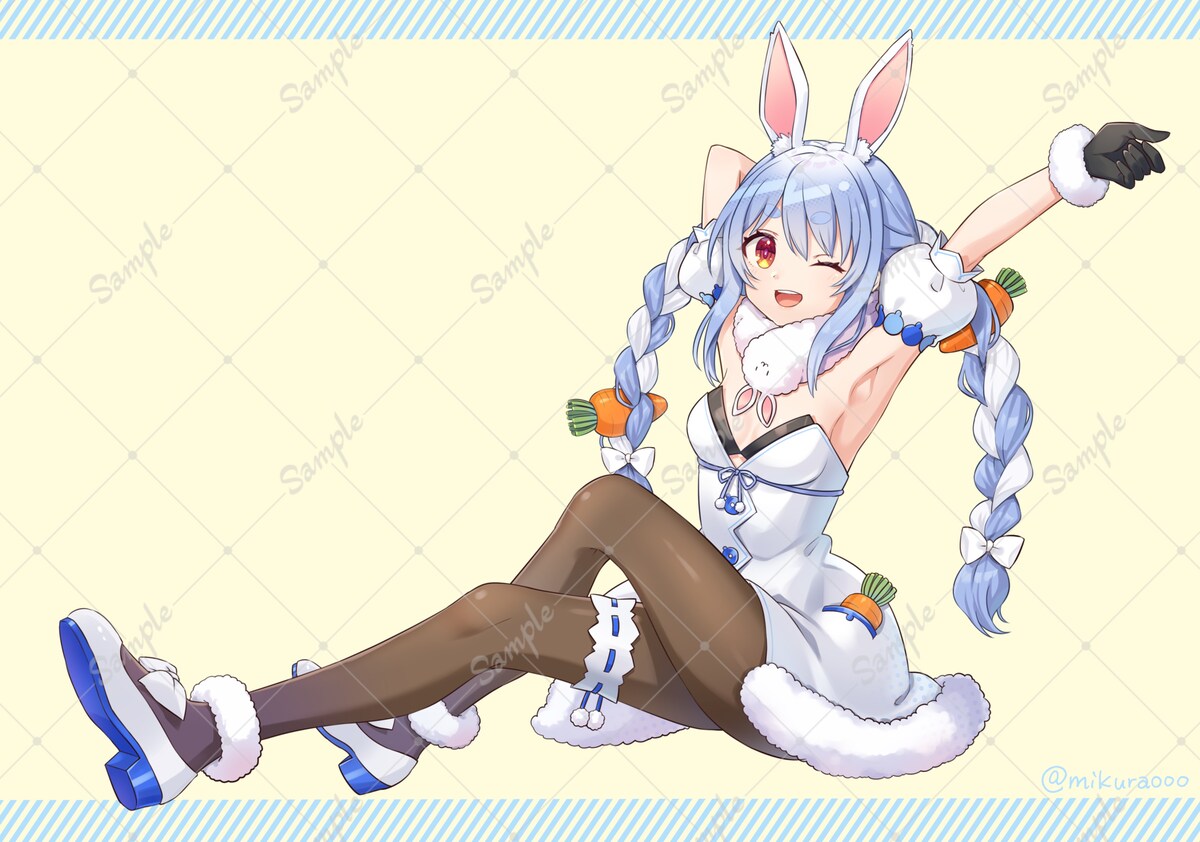 女の子キャラクター全身イラスト