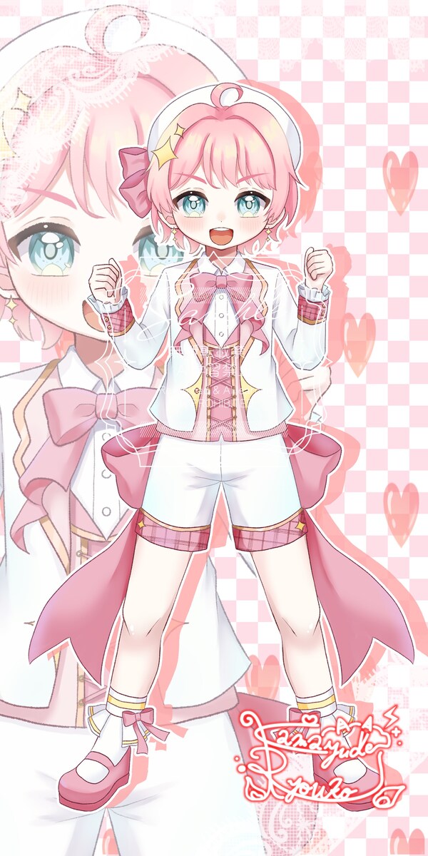 【制作例】SNS企画にて当選者様の希望を形にした立ち絵です①