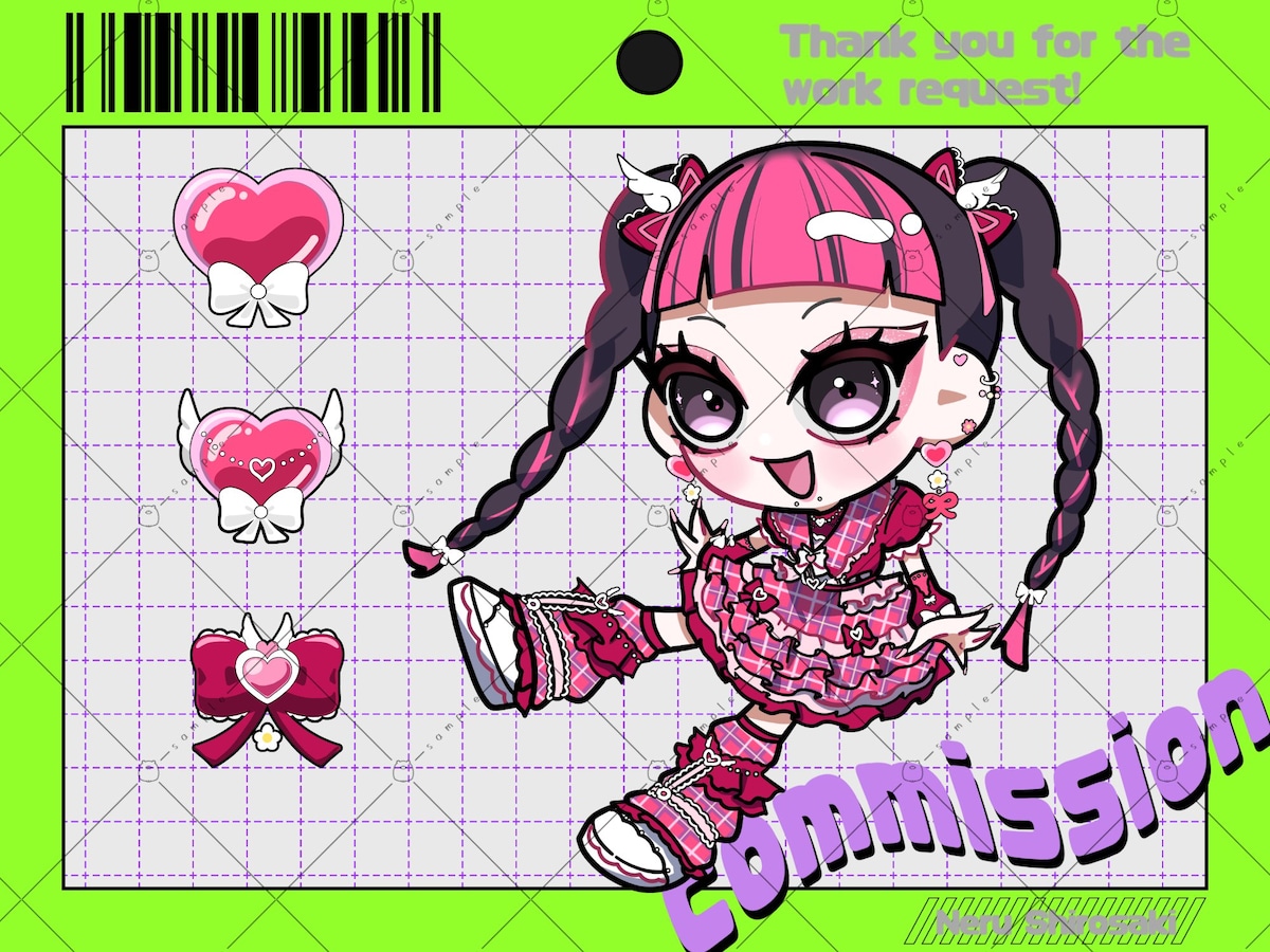 Twitch用SDイラスト