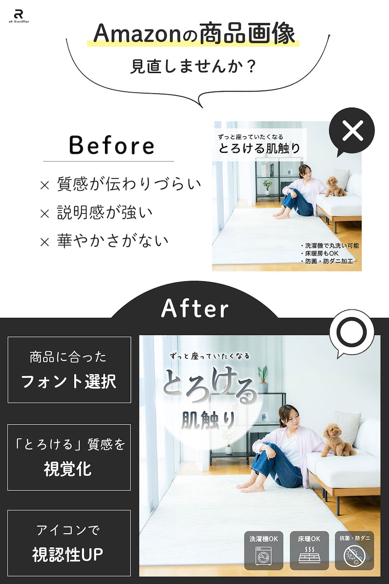 Amazon商品画像 【改善 Before/After】