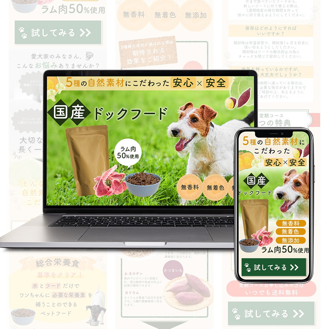 ドックフードLP制作