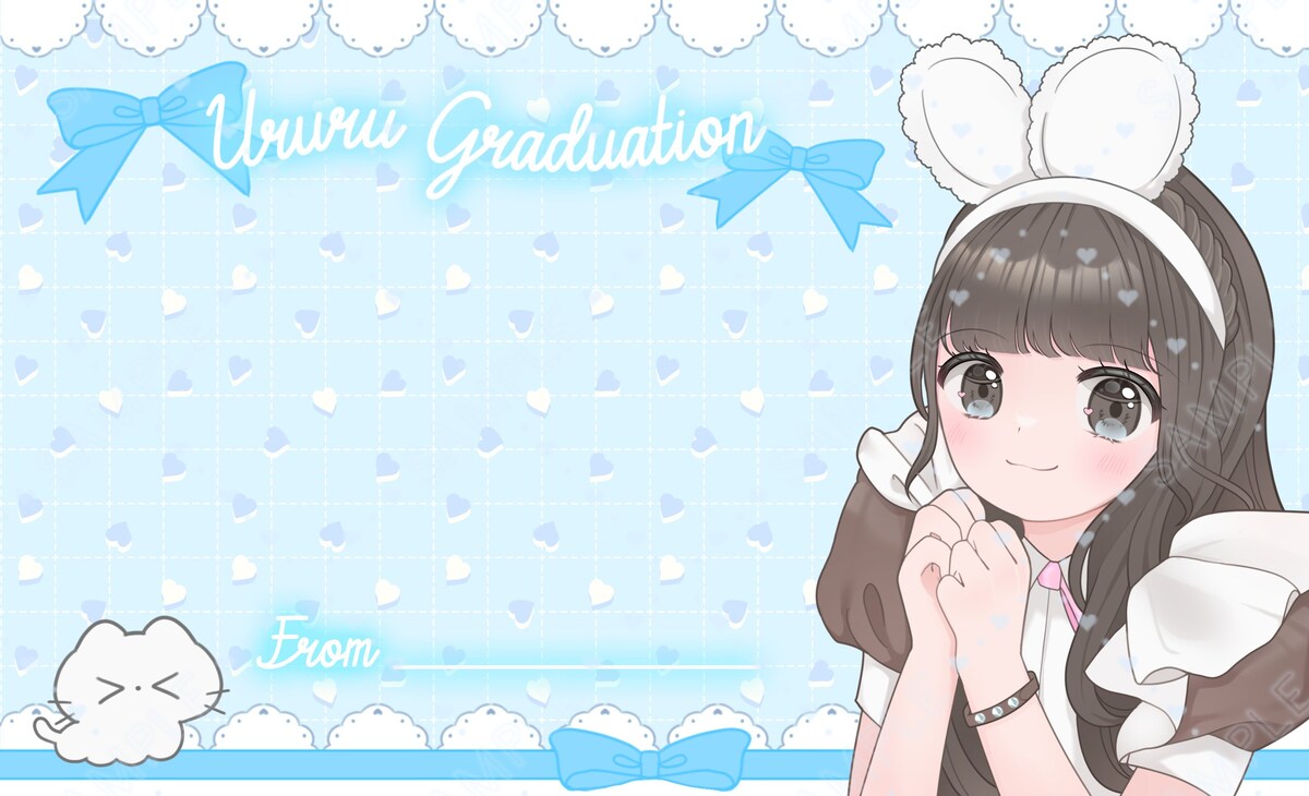 卒業用メッセージカードイラスト