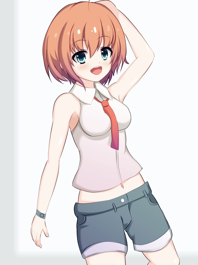 ショート ヘア 娘