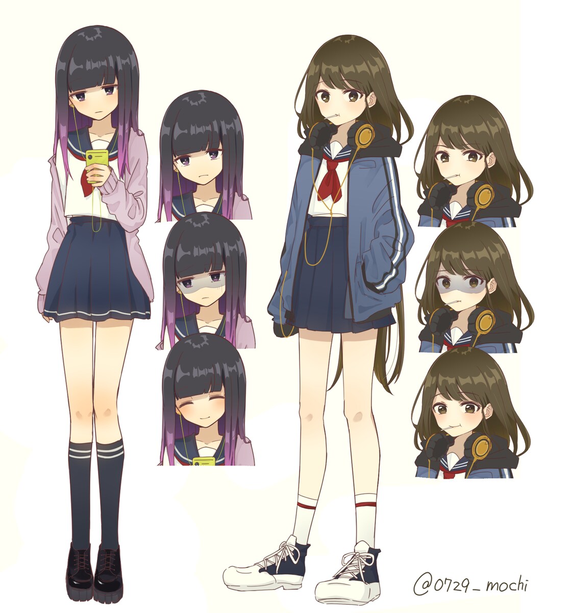 立ち絵　表情差分