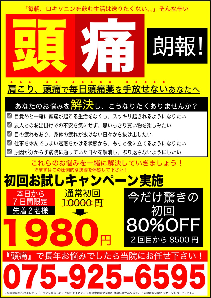 チラシ販売のサンプル商品です。