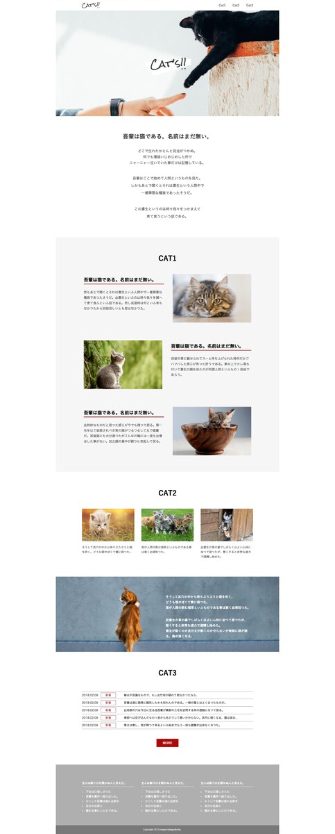HTML・CSSでのホームページ制作