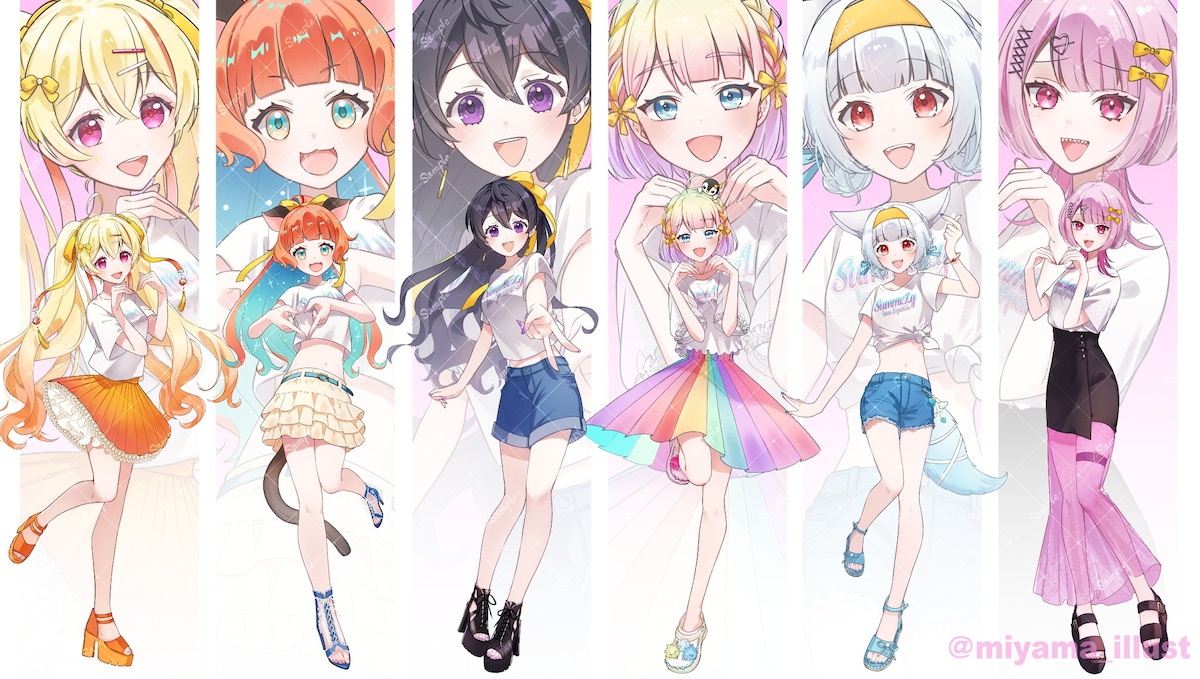 Vライバー事務所 i-Ly様　イベント用立ち絵
